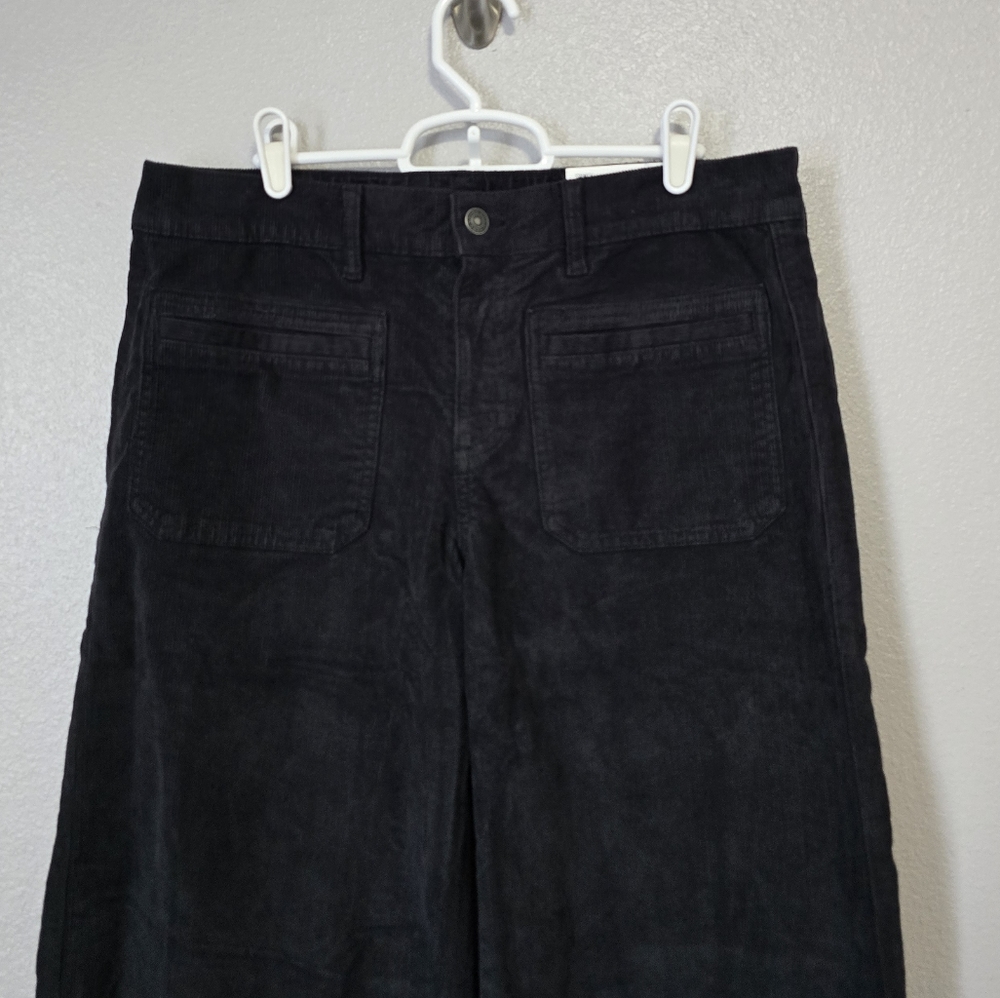 American Eagle Outfitters Women’s Wide Leg Corduroy Pants in Black - Picture 3 of 7